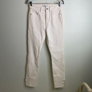 Sam Edelman high rise skinny ankle pearl accent stiletto